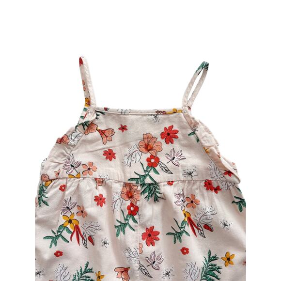 Zara Floral Tank Romper Size 3-4y - Picture 2 of 4